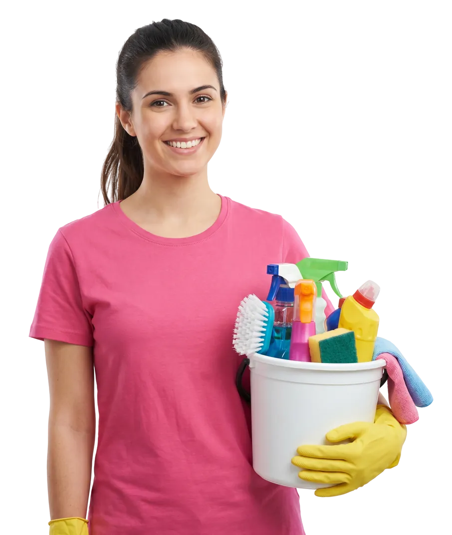 House cleaning West Palm Beach team cleaning a living room